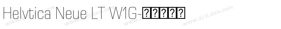 Helvtica Neue LT W1G字体转换